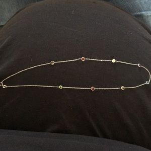 Silver rhinestone choker